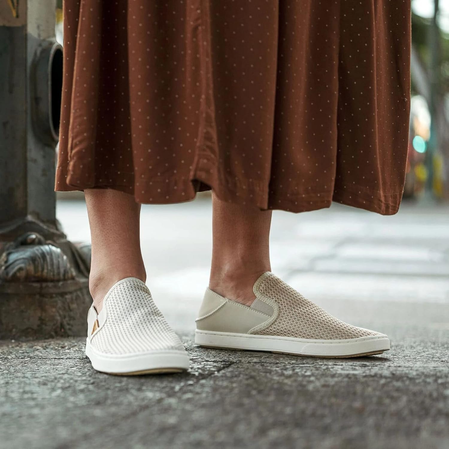 Pehuea Women's Slip-On Sneakers: Casual Everyday Footwear with Breathable Mesh, Drop-In Heel, and All-Day Comfort and Support