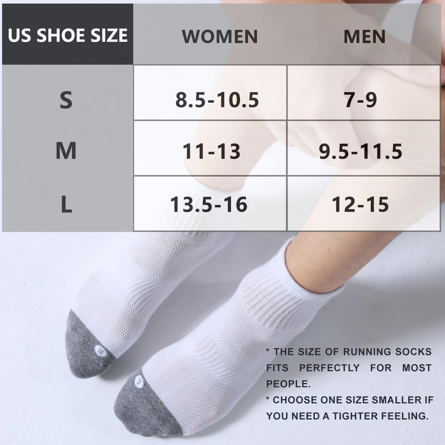 6 Pack Men'S Athletic Ankle Socks Cushioned Sports Running Socks 7-9/9-12/12-15